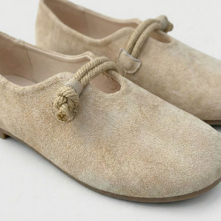 Nantucket Rope-Tie Comfort Flats