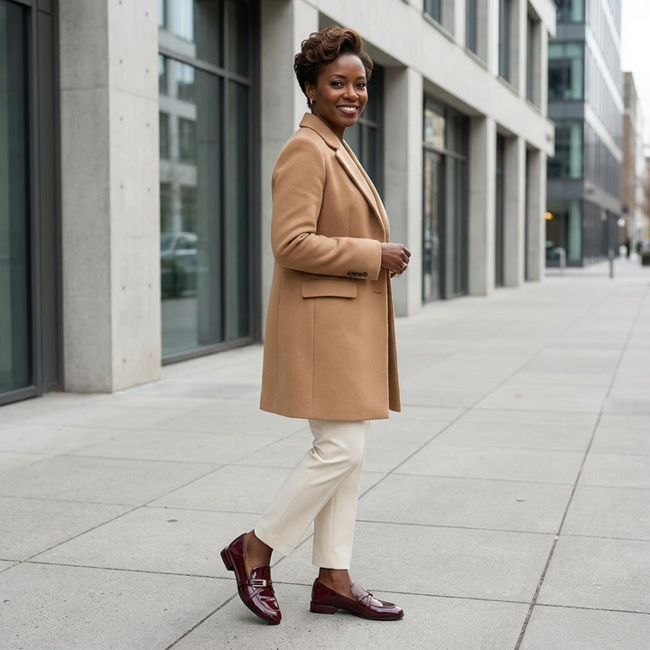 Padded Burgundy Loafers
