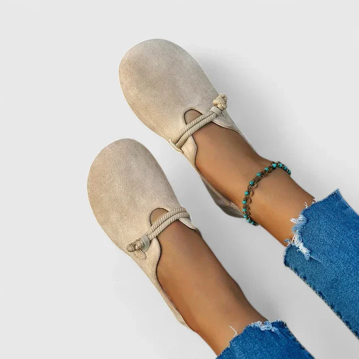 Nantucket Rope-Tie Comfort Flats