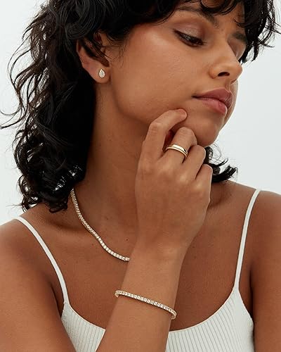 Lustra™ | Gold Moissanite Tennis Bracelet