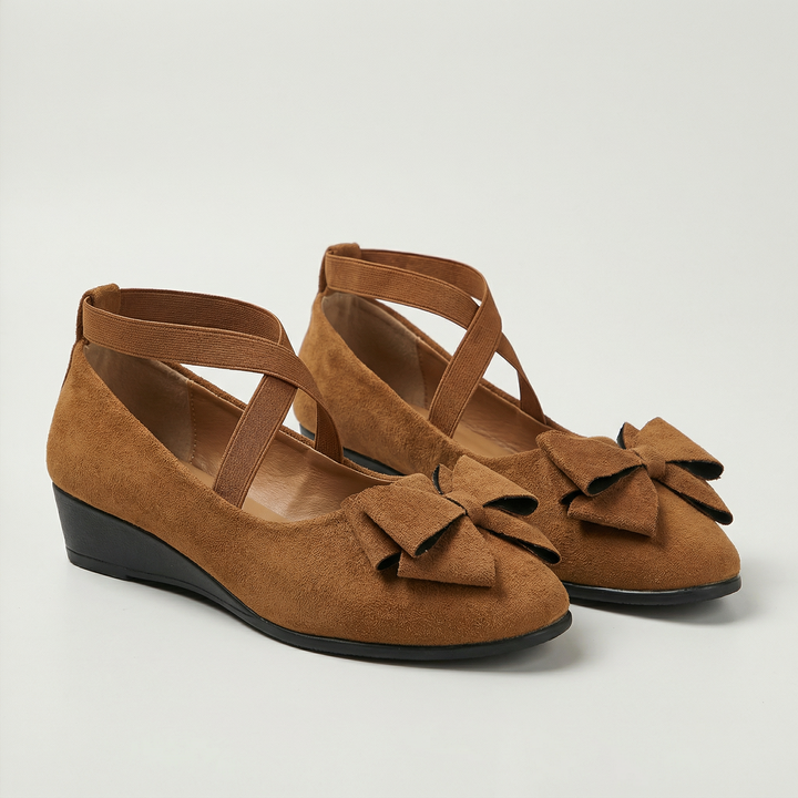 Venice Bow-Strap Comfort Flat