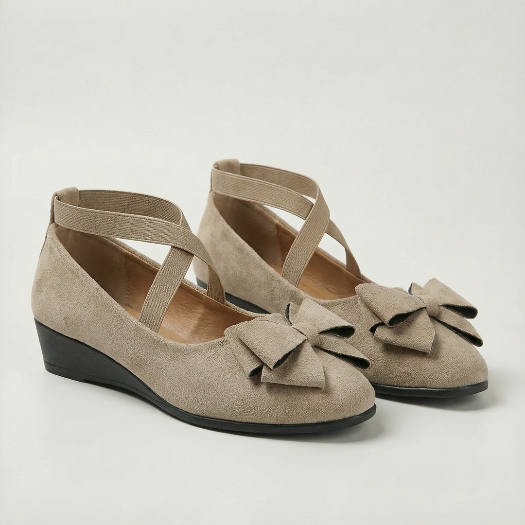 Venice Bow-Strap Comfort Flat