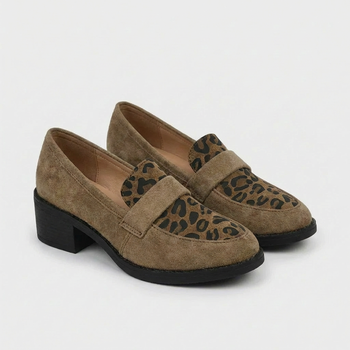 Napa Leopard Penny Loafers