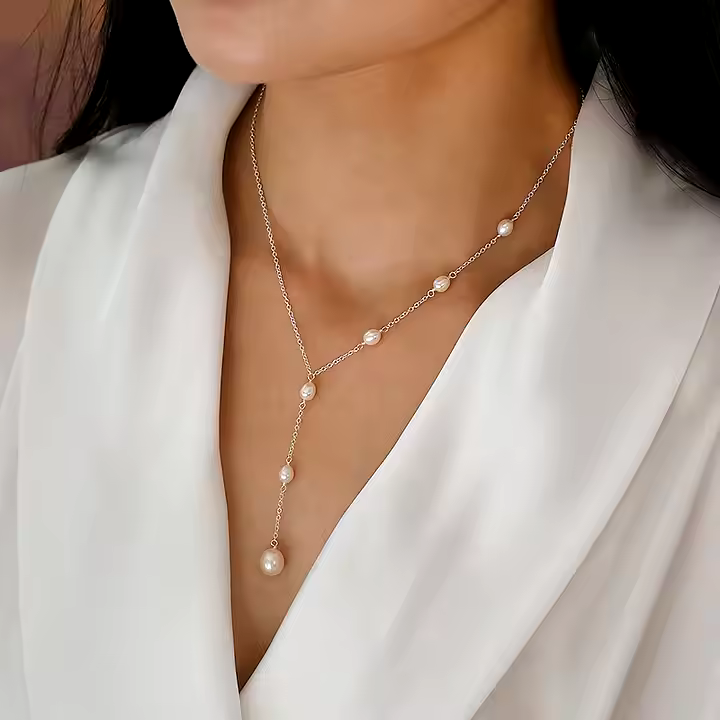 Retro Pearl Pendant Necklace