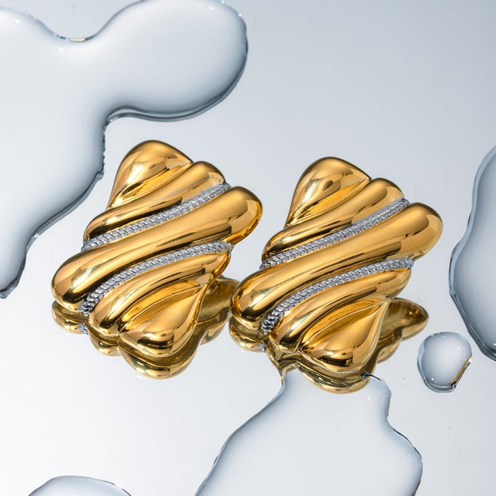Pippa Two Tone Earrings