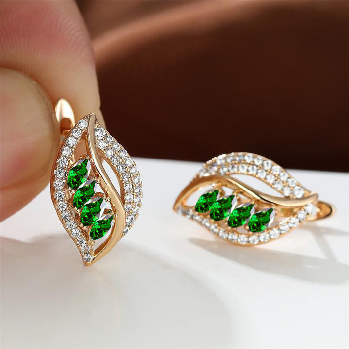 Verdant Island Earrings | Gold