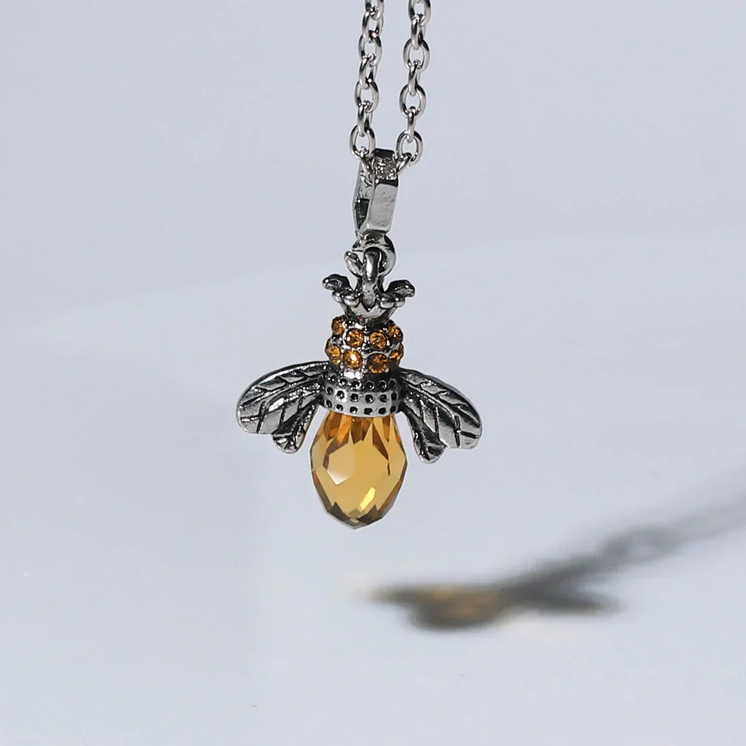 Vintage Bee Necklace & Earrings Set
