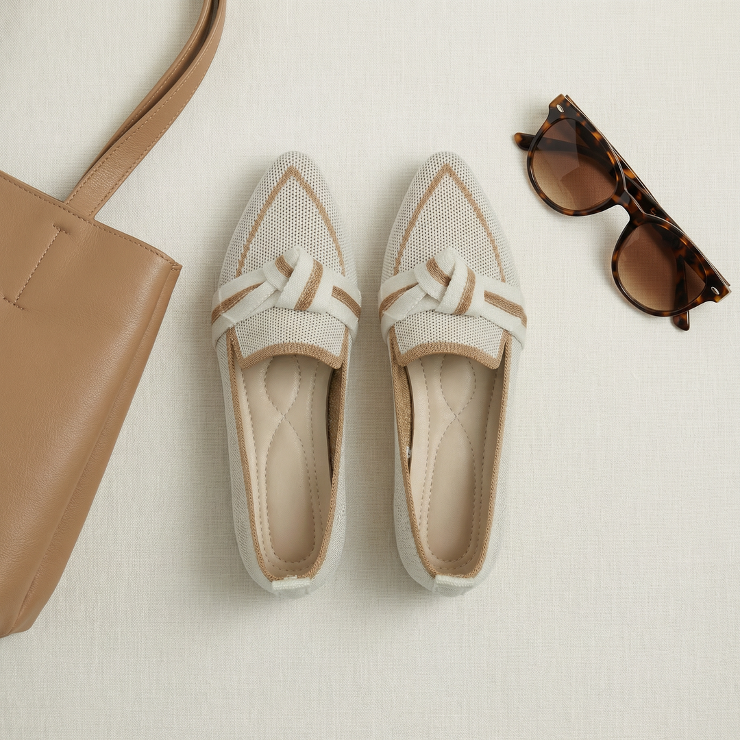 Sayulita Knit Bow Loafers