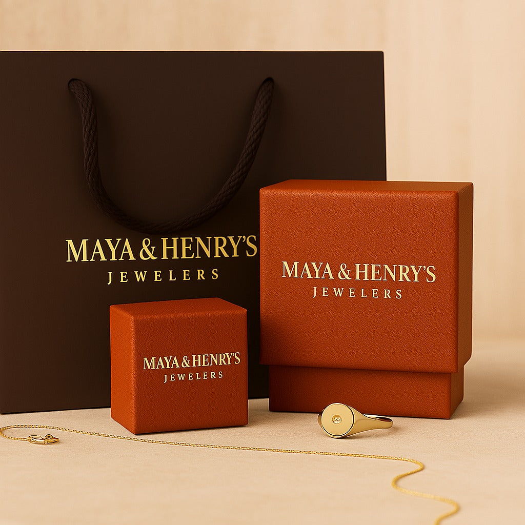 Sylva Moonhart White Ring | Rose Gold