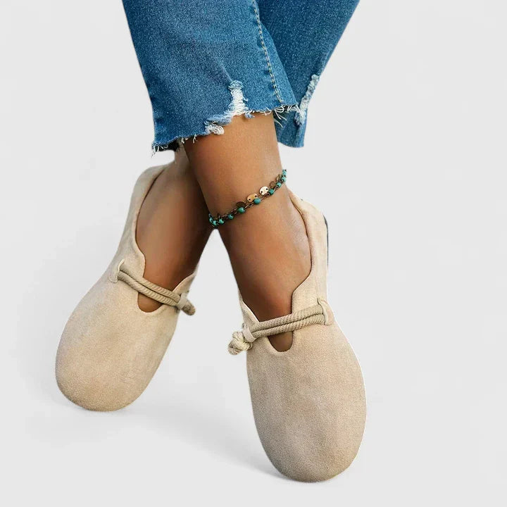 Nantucket Rope-Tie Comfort Flats