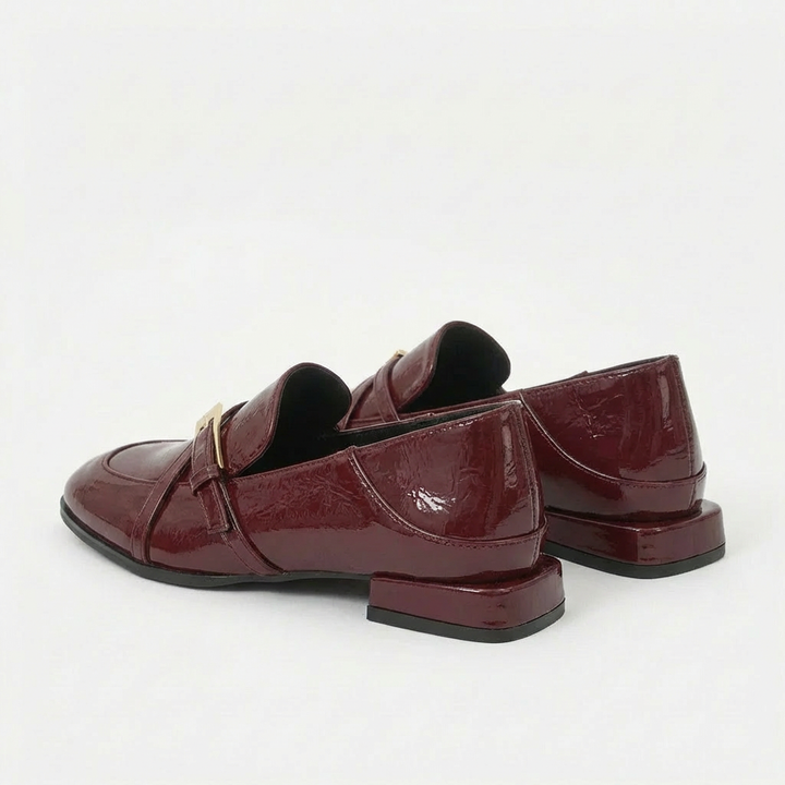 Padded Burgundy Loafers